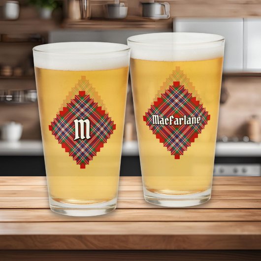 Clan MacFarlane Red Tartan Glas