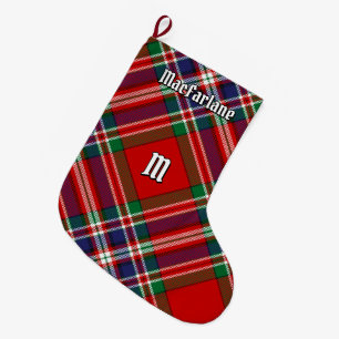 Clan MacFarlane Red Tartan Grote Kerstsok