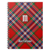 Clan MacFarlane Red Tartan Notitieboek (Voorkant)