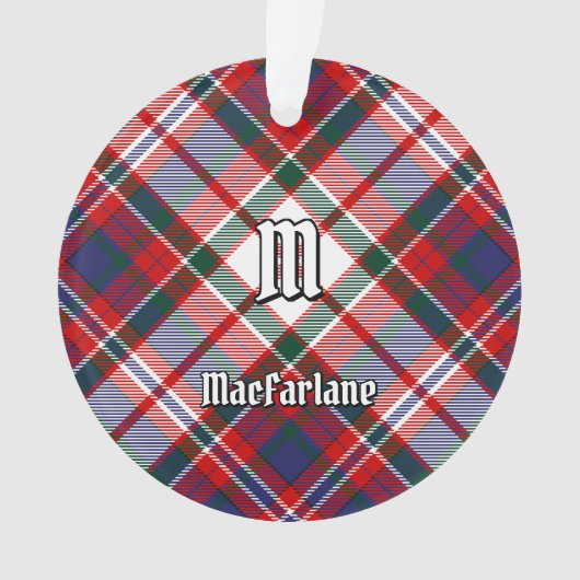 Clan MacFarlane robe Tartan (devant)
