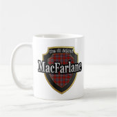 Clan MacFarlane Scottish Dynasty Tartan Mugs Cups (Gauche)