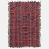 Clan MacFarlane Tartan Rood en Blauw Schots Plaid Deken (Voorkant Verticaal)