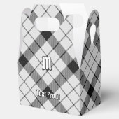 Clan MacFarlane Zwart-wit Tartan Bedankdoosjes (Geopend)