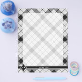 Clan MacFarlane Zwart-wit Tartan Flyer (Enkel)