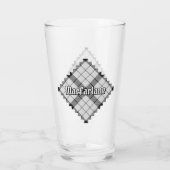 Clan MacFarlane Zwart-wit Tartan Glas (Achterkant)