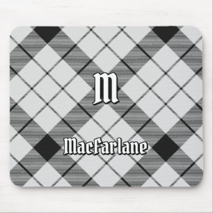 Clan MacFarlane Zwart-wit Tartan Muismat
