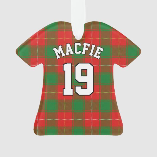 Clan MacFie Tartan Christmas Jersey (dos)