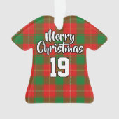 Clan MacFie Tartan KerstJersey Ornament (voorkant)