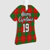 Clan MacFie Tartan KerstJersey Ornament (voorkant)