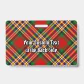 Clan MacGill Badge Tartan (Dos)