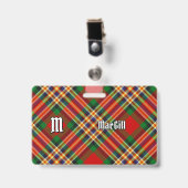 Clan MacGill Badge Tartan (Face avec clip)