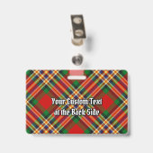 Clan MacGill Badge Tartan (Dos avec clip)