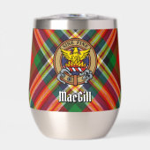 Clan MacGill Crest over Tartan (Voorkant)