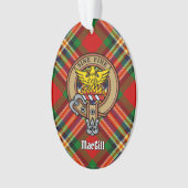 Clan MacGill Crest over Tartan Ornament (voorkant)