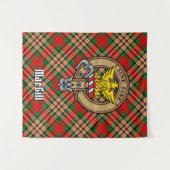 Clan MacGill Crest over Tartan Wandkleed (Voorkant (horizontaal))