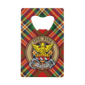 Clan MacGill Crest sur Tartan (Devant)