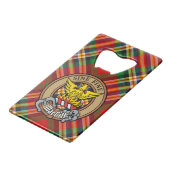 Clan MacGill Crest sur Tartan (Devant Angle)