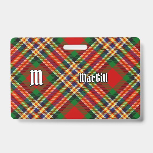 Clan MacGill Tartan Badge (Voorkant)