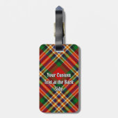 Clan MacGill Tartan Bagagelabel (Achterkant verticaal)