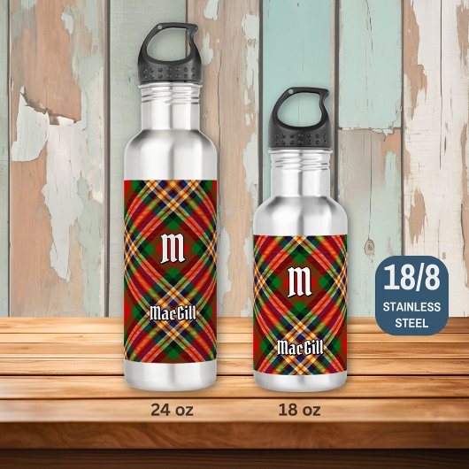 Clan MacGill Tartan Bouteille d'eau en acier inoxy