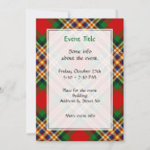 Clan MacGill Tartan Kaart (Achterkant)