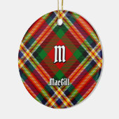 Clan MacGill Tartan Keramisch Ornament (Links)