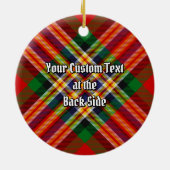Clan MacGill Tartan Keramisch Ornament (Achterkant)