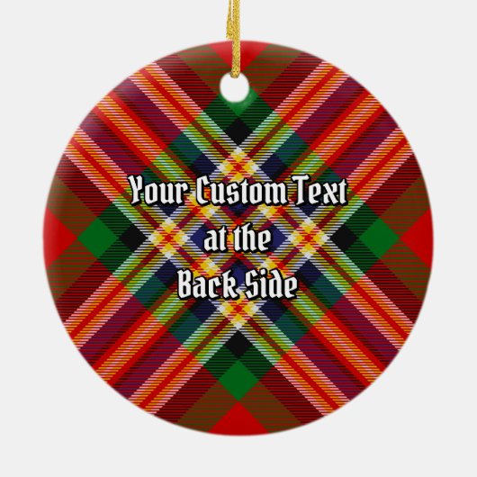 Clan MacGill Tartan Keramisch Ornament (Achterkant)
