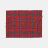 Clan MacGillivray Tartan Red en Blue Pset Fleece Deken (Voorkant (Horizontaal))