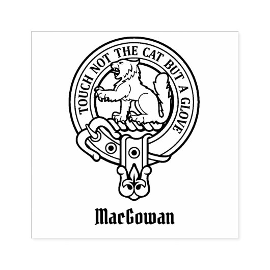 Clan MacGowan Crest Rubber Stamp Rubberstempel (Afrduk)