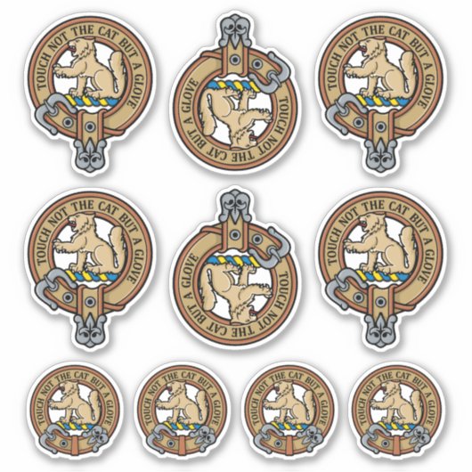 Clan MacGowan Crest Sticker Set (Voorkant)