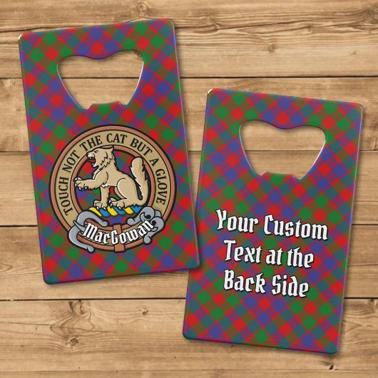 Clan MacGowan Crest sur Tartan