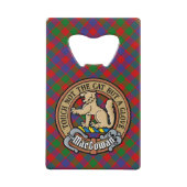Clan MacGowan Crest sur Tartan (Devant)
