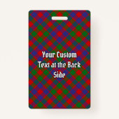 Clan MacGowan Tartan Badge (Achterkant)