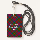 Clan MacGowan Tartan Badge (Achterkant met draagriem)