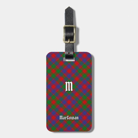 Clan MacGowan Tartan Bagagelabel (Voorkant verticaal)