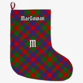 Clan MacGowan Tartan Grote Kerstsok (Voorkant)