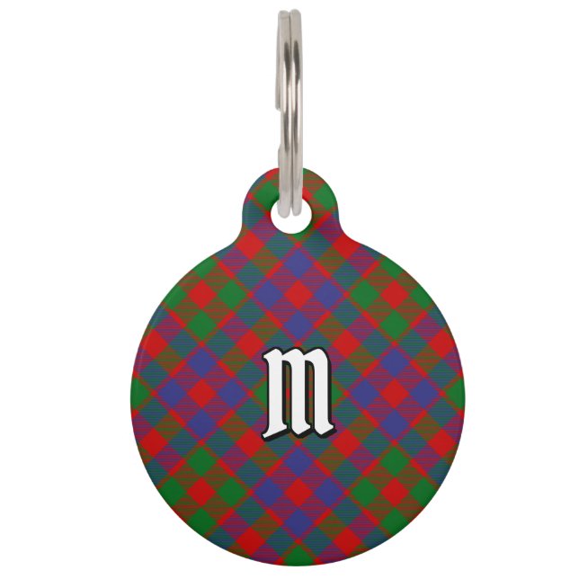Clan MacGowan Tartan Huisdierpenning (Voorkant)