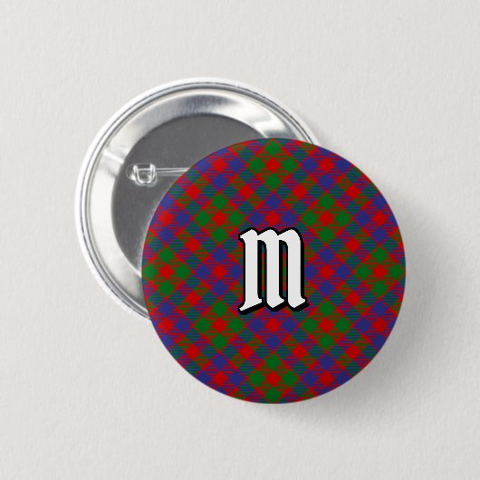 Clan MacGowan Tartan Ronde Button 5,7 Cm (Voorkant /achterkant)