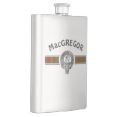 Clan MacGregor (bewerken) Crest & Tartan Flask Flacon (Rechts)