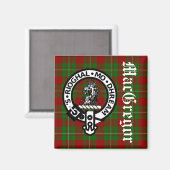 Clan MacGregor Crest Badge & Tartan Magneet (Voorkant / Achterkant)