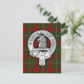 Clan MacGregor Crest & Tartan Briefkaart (Staand voorkant)