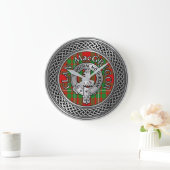 Clan MacGregor Crest & Tartan Knot Grote Klok (Huis)