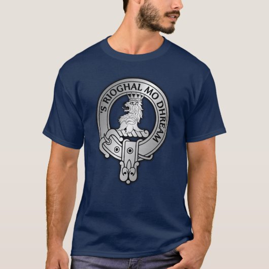 Clan MacGregor Crest & Tartan T-shirt (Voorkant)