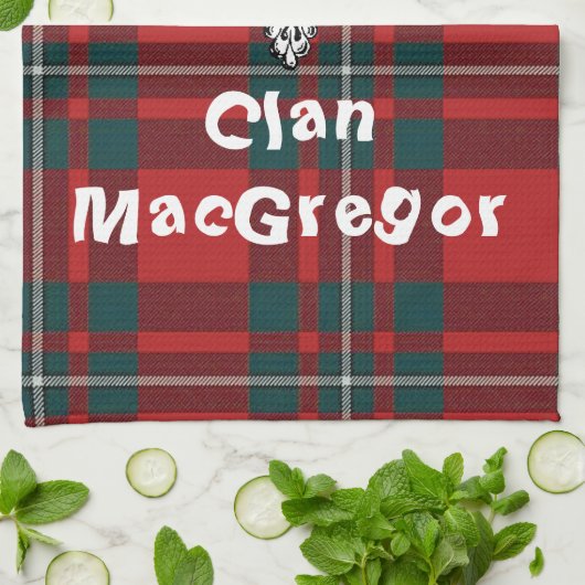 Clan MacGregor de serviette de golf (Plié)
