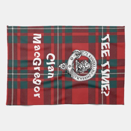 Clan MacGregor de serviette de golf (Horizontal)