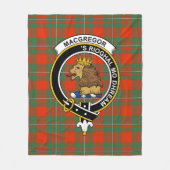 Clan MacGregor Modern Tartan Pset Fleece Deken (Voorkant)