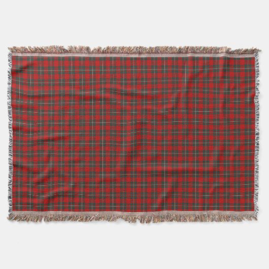 Clan MacGregor Rood en Bos Groene Tartan Deken (Voorkant)