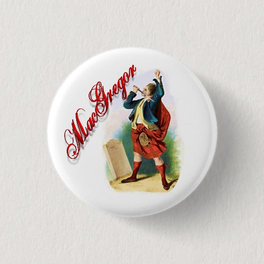 Clan MacGregor Scottish Dream Button (Voorkant)