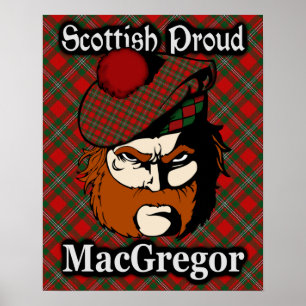 Clan MacGregor Scottish Tartan Poster